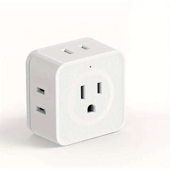 New Multi Plug Outlet Splitter Adapter 5 Port Space Saver Universal Sockets - Picture 1 of 1